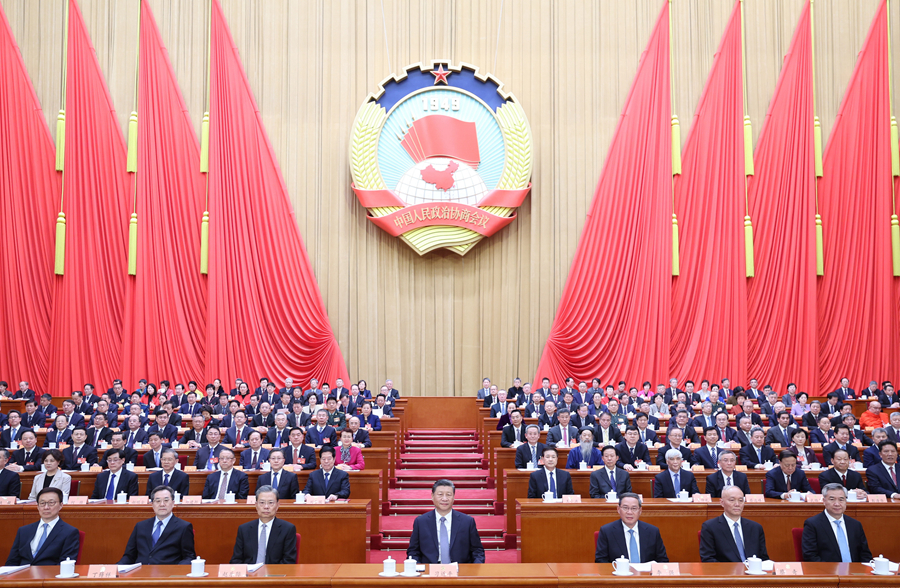 1.3月4日下午，中国人民政治协商会议第十四届全国委员会第二次会议在北京人民大会堂开幕.JPG